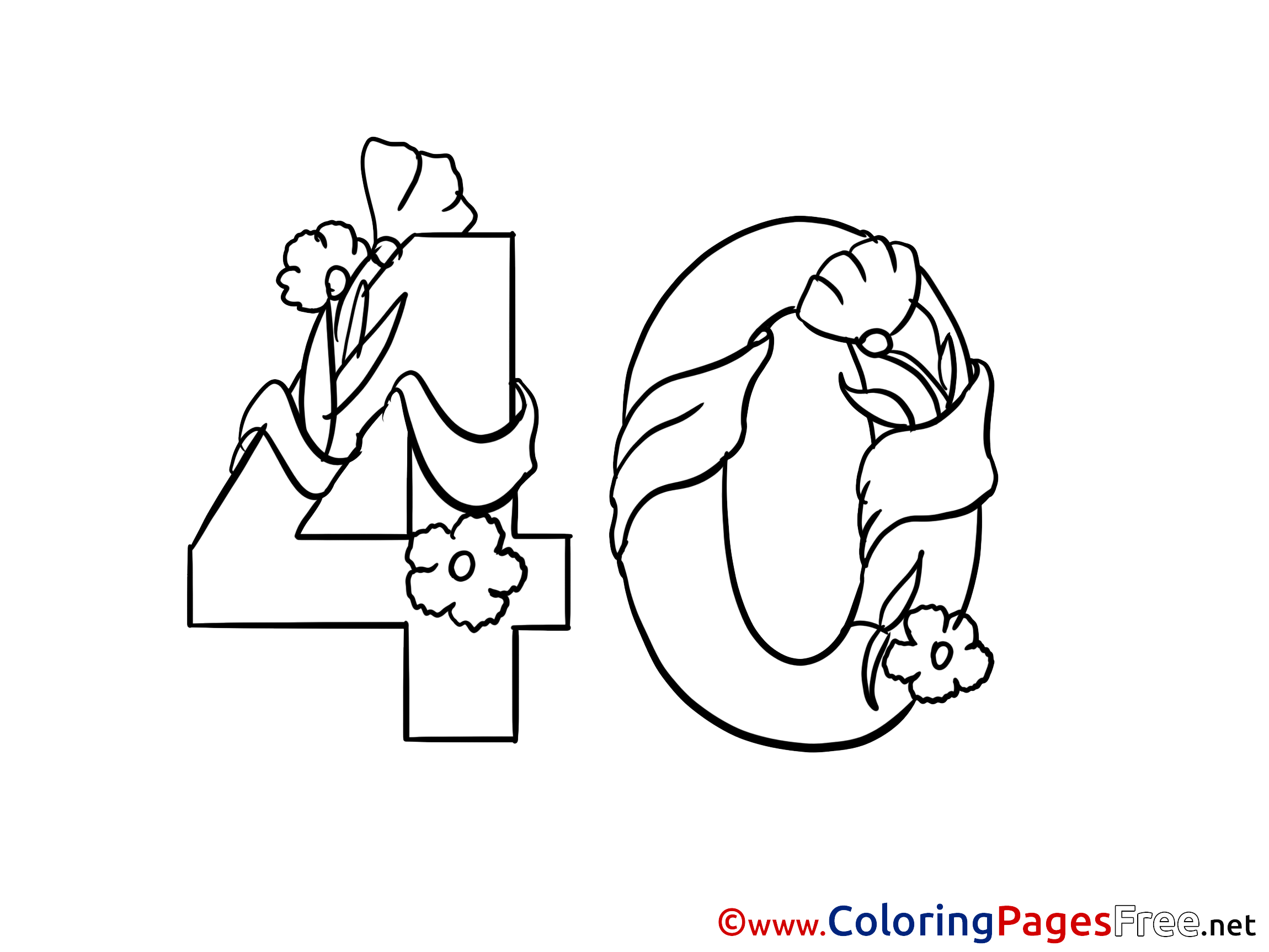 40-years-flowers-happy-birthday-coloring-pages-download