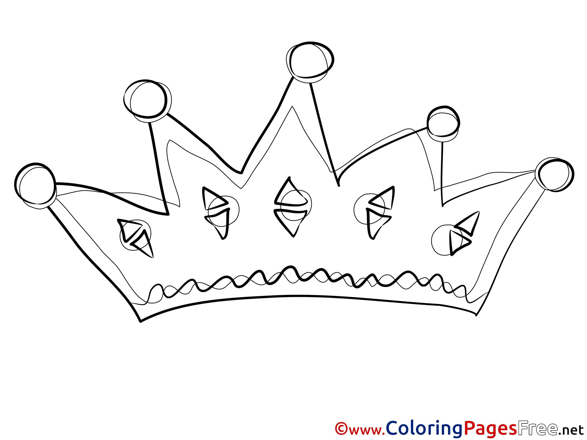 Crown Kids download Coloring Pages