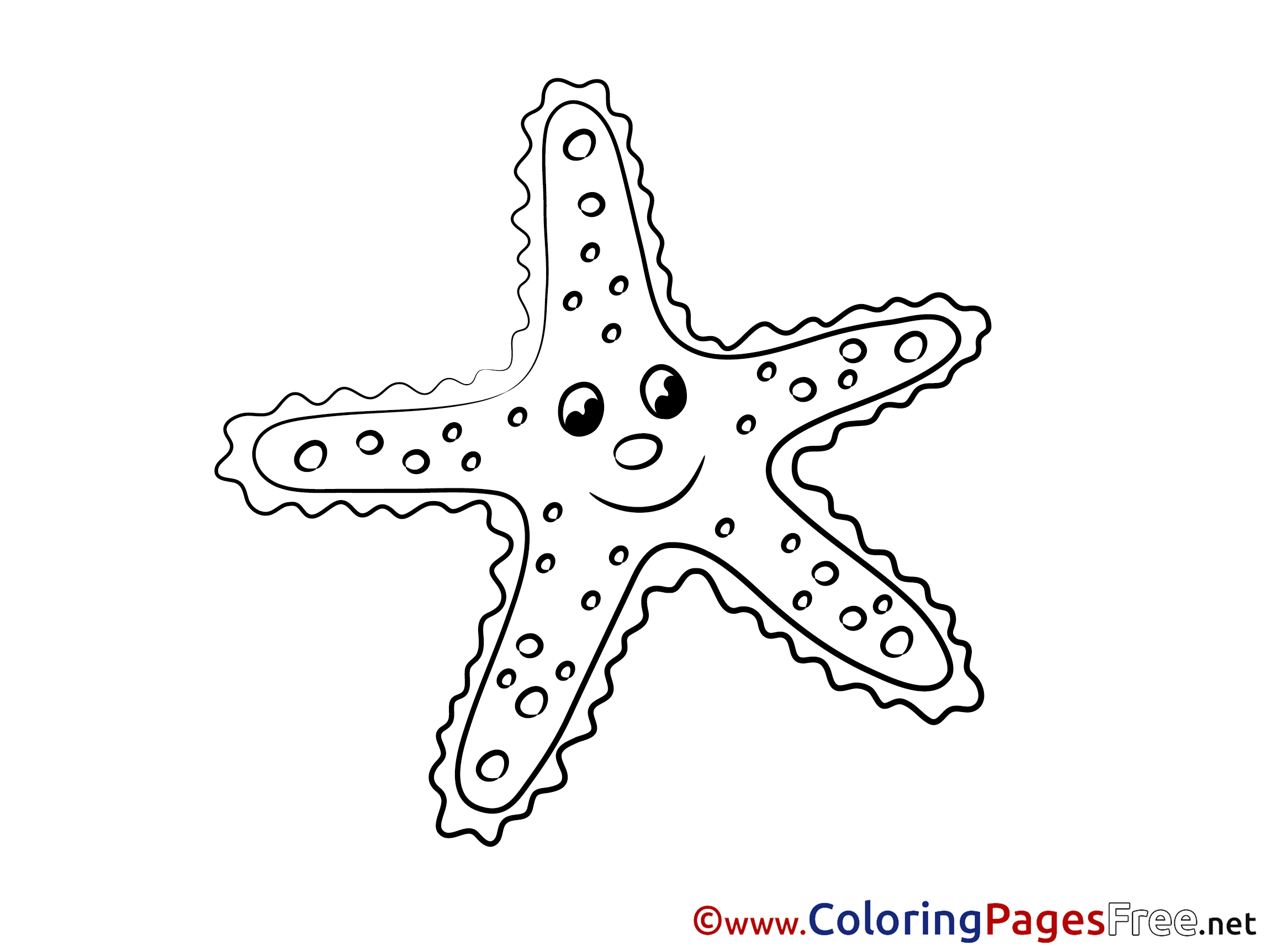 Super Starfish раскраска