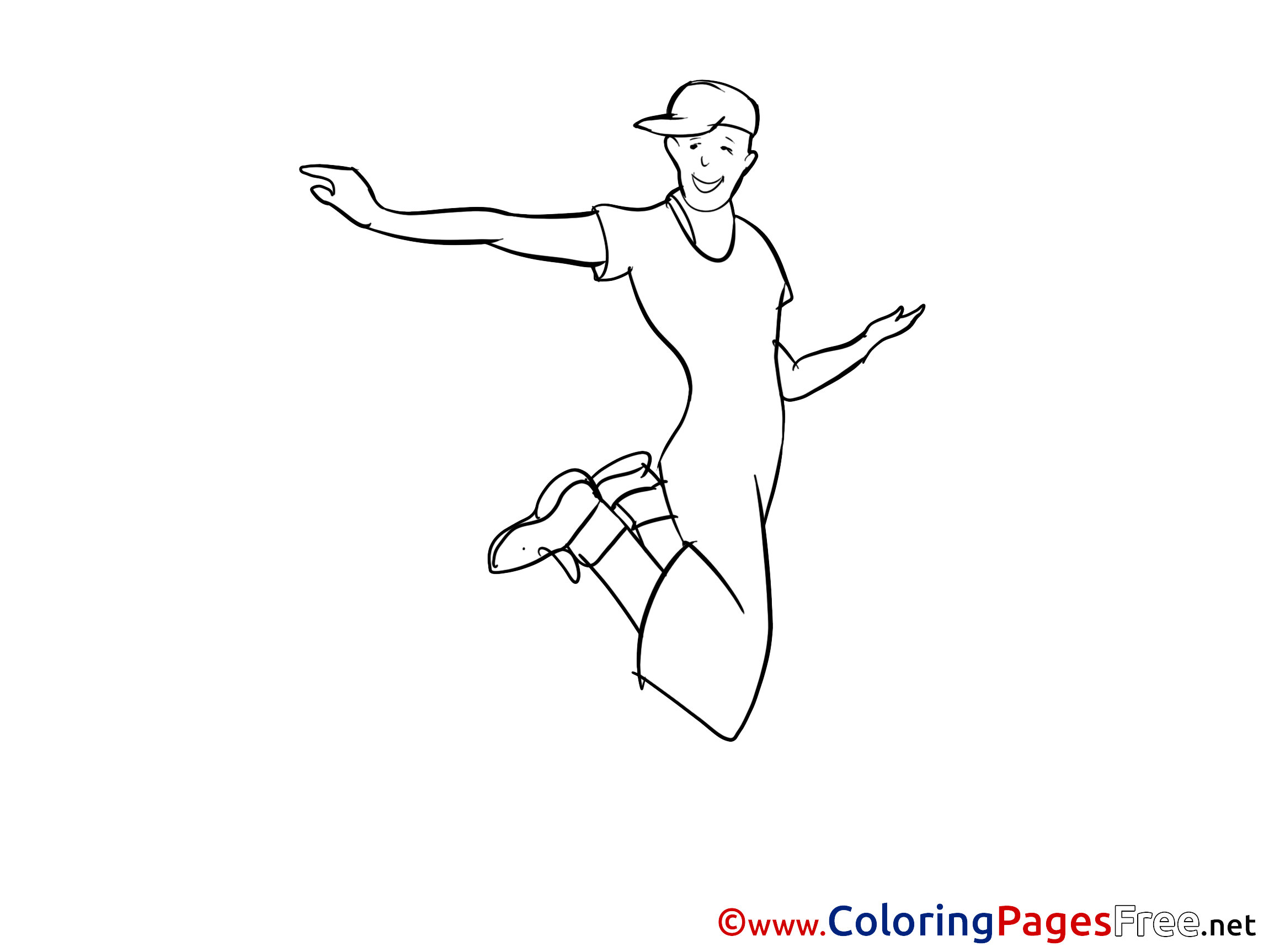 hip hop dance coloring pages