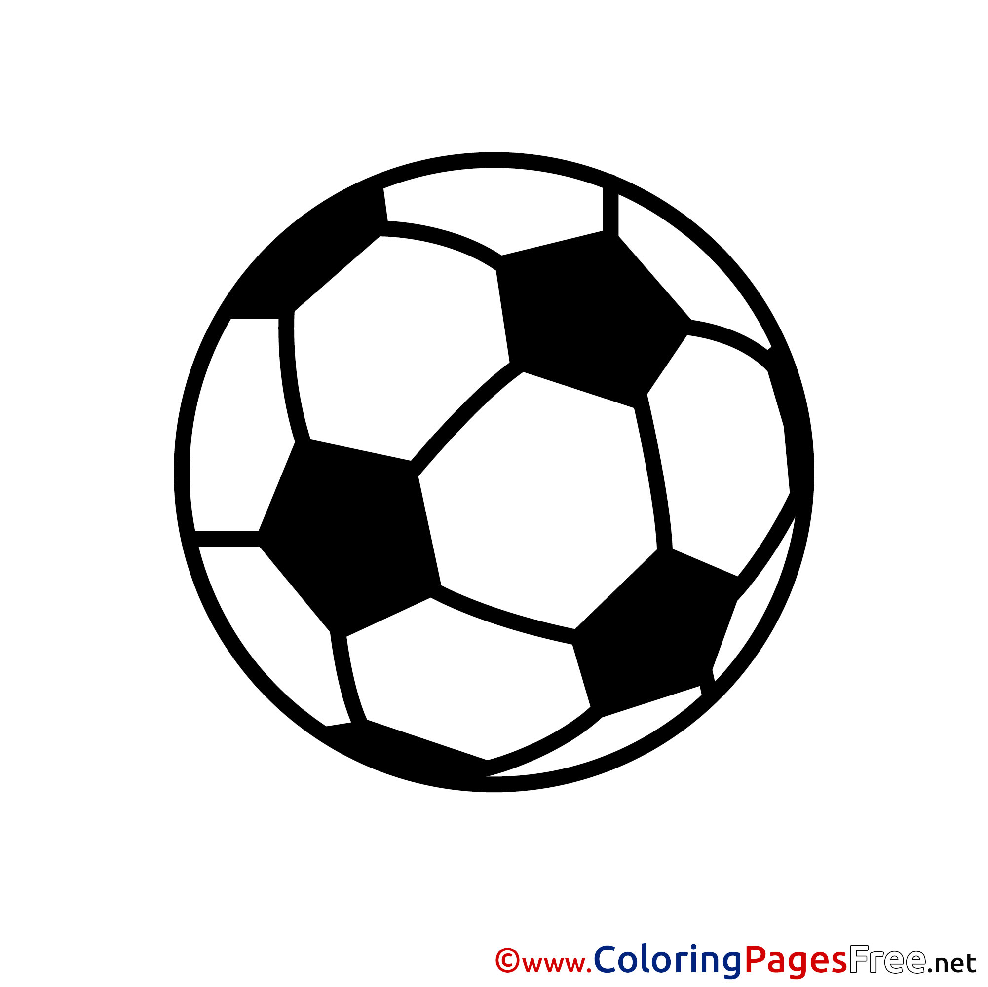 Download Soccer Ball Colouring Page printable free