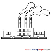 Buildings coloring pages